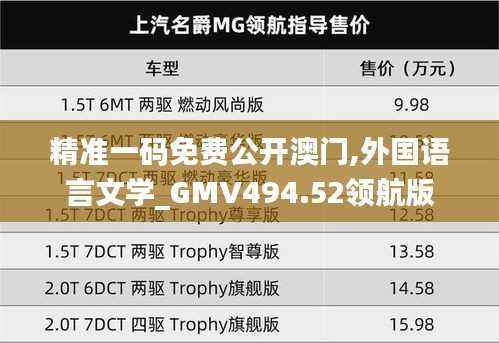 精准一码免费公开澳门,外国语言文学_GMV494.52领航版