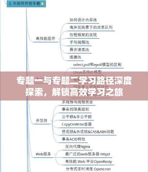 专题一与专题二学习路径深度探索，解锁高效学习之旅
