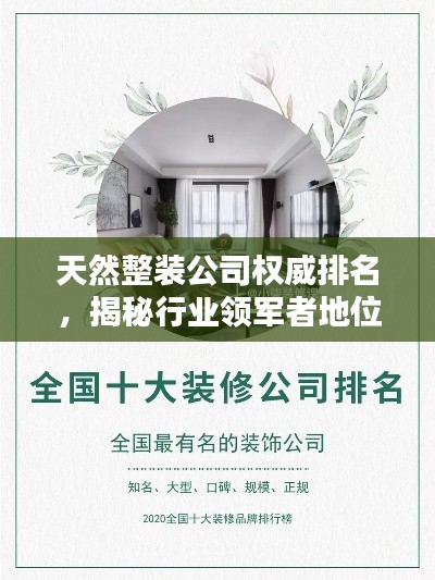 天然整装公司权威排名,揭秘行业领军者地位