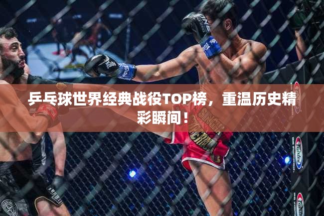 乒乓球世界经典战役TOP榜，重温历史精彩瞬间！