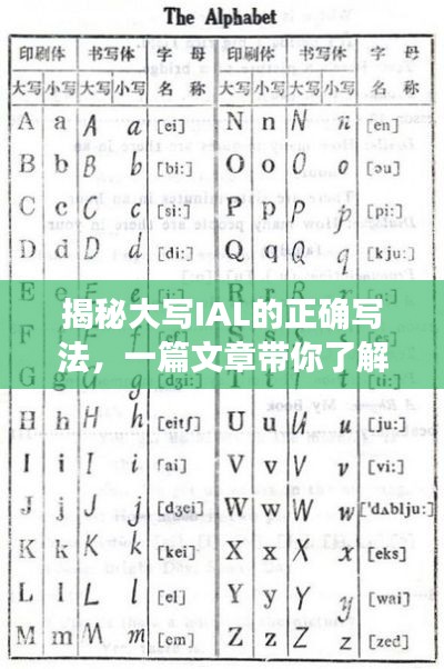 揭秘大写IAL的正确写法，一篇文章带你了解百度搜索结果中的细节